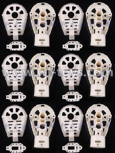 MJX X600 RC Quadcopter parts-31 Whole motor unit parts(Include the Motor seat,Motor cover,Motor seat cover)-6pcs-White