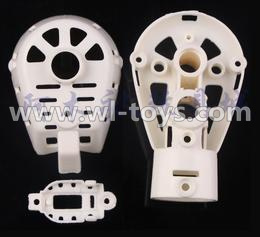 MJX X600 RC Quadcopter parts-32 Whole motor unit parts(Include the Motor seat,Motor cover,Motor seat cover)-1pcs-White