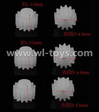 MJX X600 RC Quadcopter parts-59 Small gear for the main motor,10T(Total 6pcs)
