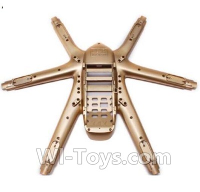 MJX X601H X601 Spare Parts-01-03 bottom shell cover-Golden,MJX X601H X601 RC Quadcopter Drone Spare Parts Replacement Accessories