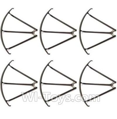 MJX X601H X601 Spare Parts-05-02 Outer protect frame(6pcs)-Black,MJX X601H X601 RC Quadcopter Drone Spare Parts Replacement Accessories