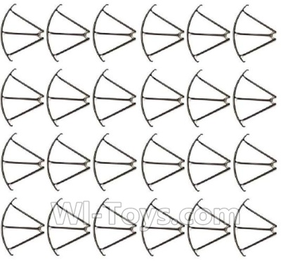 MJX X601H X601 Spare Parts-05-04 Outer protect frame(24pcs)-Black,MJX X601H X601 RC Quadcopter Drone Spare Parts Replacement Accessories