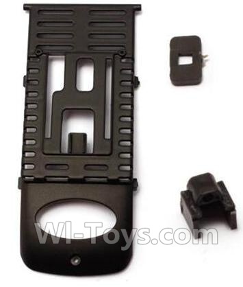 MJX X601H X601 Spare Parts-06 Battery cover & Battery cover slip And seat-Black,MJX X601H X601 RC Quadcopter Drone Spare Parts Replacement Accessories