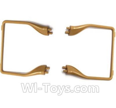 MJX X601H X601 Spare Parts-08-01 Landing skid,Landing gear(2pcs)-Golden,MJX X601H X601 RC Quadcopter Drone Spare Parts Replacement Accessories