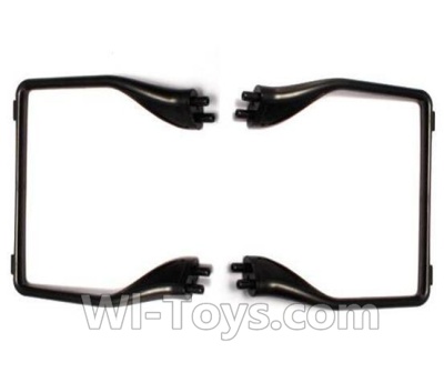 MJX X601H X601 Spare Parts-08-02 Landing skid,Landing gear(2pcs)-Black,MJX X601H X601 RC Quadcopter Drone Spare Parts Replacement Accessories
