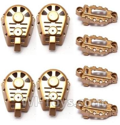 MJX X601H X601 Spare Parts-09-04 Big motor cover(4pcs) & Small motor cover(4pcs)-Golden,MJX X601H X601 RC Quadcopter Drone Spare Parts Replacement Accessories