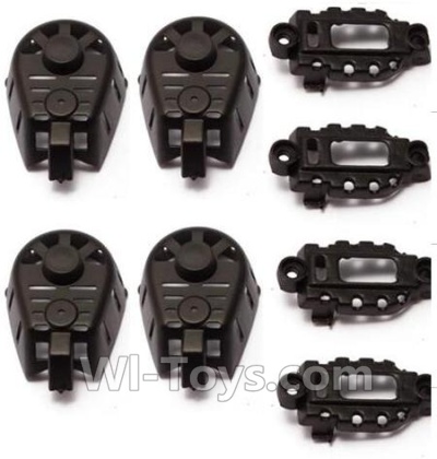 MJX X601H X601 Spare Parts-10-04 Big motor cover(4pcs) & Small motor cover(4pcs)-Black,MJX X601H X601 RC Quadcopter Drone Spare Parts Replacement Accessories