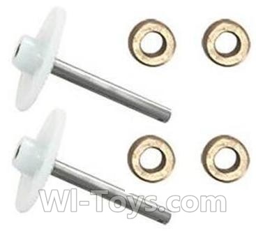 MJX X601H X601 Spare Parts-11-01 Main gear with hollow pipe(2pcs) & Copper ring(4pcs),MJX X601H X601 RC Quadcopter Drone Spare Parts Replacement Accessories