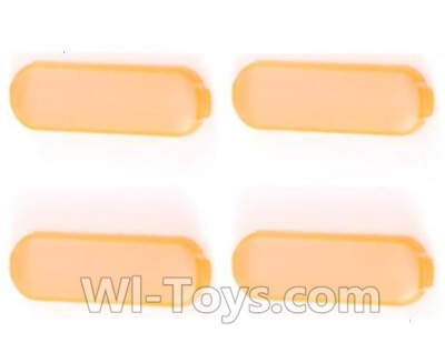 MJX X601H X601 Spare Parts-14 transparent member,lampshade(4pcs)-Orange,MJX X601H X601 RC Quadcopter Drone Spare Parts Replacement Accessories