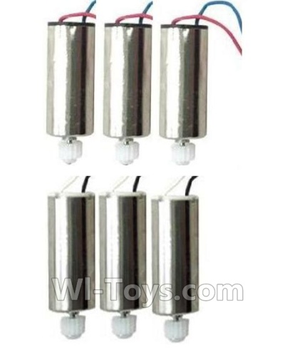 MJX X601H X601 Spare Parts-17 clockwise rotating Motor with Red and Blue wire(3pcs)-CW & counterclockwise Reversing-rotating Motor with Black and white wire(3PCS)-CCW,MJX X601H X601 RC Quadcopter Drone Spare Parts Replacement Accessories
