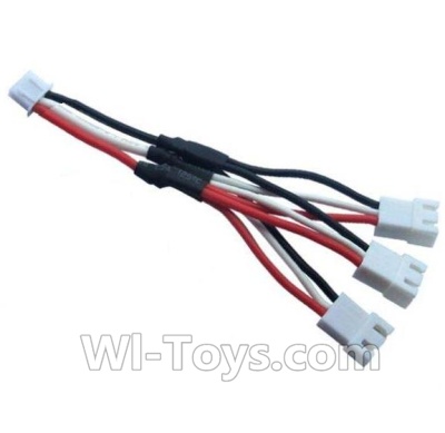 MJX X601H X601 Spare Parts-33 Upgrade 1-to-3 coversion Charging cable(1psc),MJX X601H X601 RC Quadcopter Drone Spare Parts Replacement Accessories