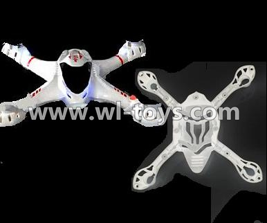 MJX X701 RC Quadcopter parts-06 Upper shell cover,Upper canopy & Bottom shell cover,Bottom canopy-White