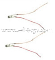 MJX X701 RC Quadcopter parts-15 Rear light with wire(2pcs)