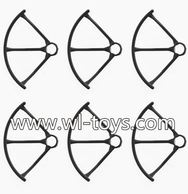 MJX X800 RC Quadcopter Parts-09 Outer protect frame(6pcs)-Black