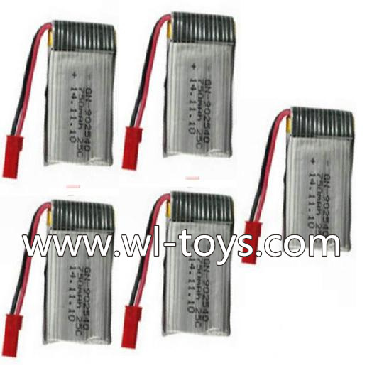 MJX X800 RC Quadcopter Parts-22 Official 3.7V 750mah battery(5pcs)
