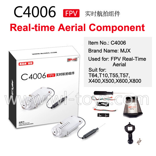 MJX X800 RC Quadcopter Parts-42 MJX C4006 FPV Real-time Aerial Camera Componets (Suit for MJX T64,T10,T55,T57,X400,X500,X600,X800)