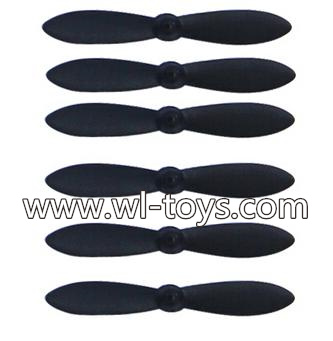 MJX X900 X901 RC Quadcopter Parts-23 Main rotor blades,Propellers(6 pcs Black)