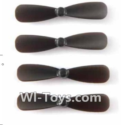MJX X909T X909 Spare Parts-07-03 Propellers,Main rotor blades(4pcs)-Black,MJX X909T X909-T RC Quadcopter Drone Spare Parts Replacement Accessories