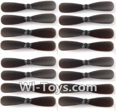 MJX X909T X909 Spare Parts-07-04 Propellers,Main rotor blades(16pcs)-Black,MJX X909T X909-T RC Quadcopter Drone Spare Parts Replacement Accessories