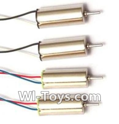 MJX X909T X909 Spare Parts-08-01 clockwise rotating Motor with Red and Blue wire(2pcs) & counterclockwise Reversing-rotating Motor with Black and white wire(2pcs),MJX X909T X909-T RC Quadcopter Drone Spare Parts Replacement Accessories
