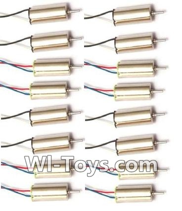 MJX X909T X909 Spare Parts-08-02 clockwise rotating Motor with Red and Blue wire(8pcs) & counterclockwise Reversing-rotating Motor with Black and white wire(8pcs),MJX X909T X909-T RC Quadcopter Drone Spare Parts Replacement Accessories