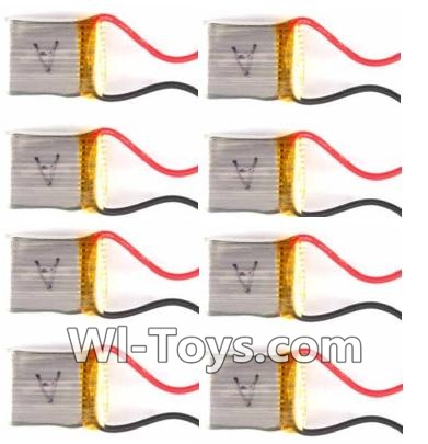 MJX X909T X909 Spare Parts-11-03 3.7v 380mah Battery(8pcs),MJX X909T X909-T RC Quadcopter Drone Spare Parts Replacement Accessories