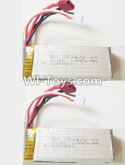 MJ109 Spare parts-22 Official 7.4v 1800mah Battery(2pcs),MingJi 109 109A 109B RC Quadcopter Drone Spare Parts MJ109 Replacement Accessories