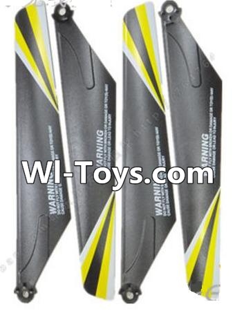 MingJi 812 Spare Parts-04 Propellers,Main rotor blades(4pcs)-Yellow,MingJi 812 RC Helicopter Spare Parts MJ812 Parts Replacement Accessories