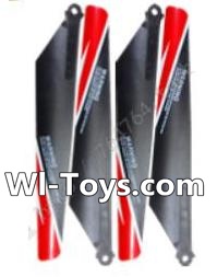 MingJi 812 Spare Parts-05 Propellers,Main rotor blades(4pcs)-Red,MingJi 812 RC Helicopter Spare Parts MJ812 Parts Replacement Accessories