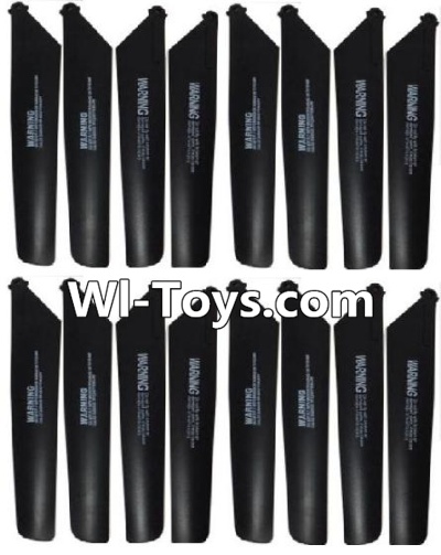 MingJi 812 Spare Parts-06 Propellers,Main rotor blades(16pcs)-Black,MingJi 812 RC Helicopter Spare Parts MJ812 Parts Replacement Accessories