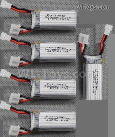 Wltoys F959 RC Battery Parts,Total 5pcs. F959-10 F959 liPo Battery,7.4v 300mah RC Battery Packs. Wltoys F959 Sky King RC Plane Parts Accessories