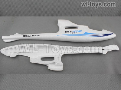 Wltoys F959 Fuselage Body Foam, F959-01. Blue Color. Wltoys F959 Sky King RC Plane Parts Accessories