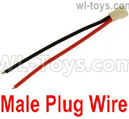 Wltoys F959 Male Plug Wire for the Battery(1pcs). Wltoys F959 Sky King RC Plane Parts Accessories