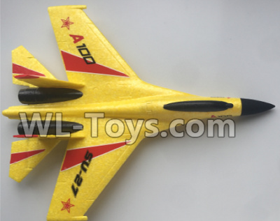 XK A100 J11 Fuselage Body Parts-Yellow-A100.0002.002 Parts,XK A100-SU27 J11 RC Plane Parts