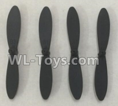 XK A100 J11 Propellers Replace Parts,Main rotor blades(4pcs)-A100.0005 Parts,XK A100-SU27 J11 RC Plane Parts