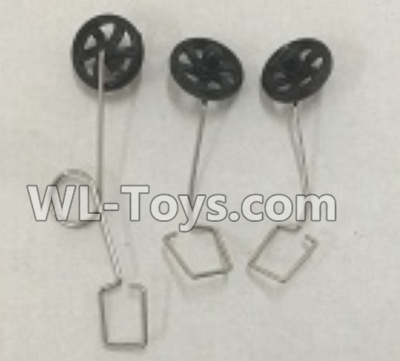 XK A100 J11 Landing gear set Parts(3 set)-A100.0009 Parts,XK A100-SU27 J11 RC Plane Parts
