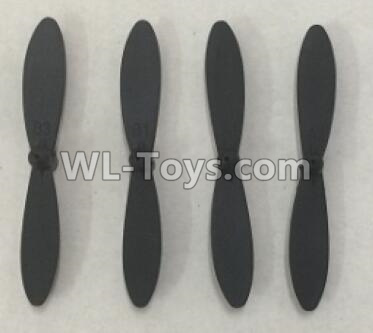 XK A110 Propellers Replace Parts-A110.0005,Main rotor blades(4pcs),XK A110 Predator RC AirPlane Spare Parts Accessories,XK A110 RC Fixed Wing Plane Parts