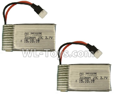 XK A110 Official Battery-3.7v 380mah 25C(2pcs)-A110.0011,XK A110 Predator RC AirPlane Spare Parts Accessories,XK A110 RC Fixed Wing Plane Parts