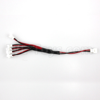 Wltoys XK A150 Parts-Upgrade 1-to-5 Plug wire(Small White-to-White Plug),Wl Toys XK A150 RC Plane Drone Parts,Boeing 747 RC Plane Parts,Boyin B747