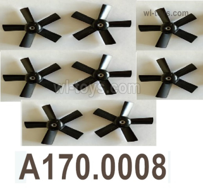 Wltoys XK A170 Parts Propellers.A170.0008.Rotor blades.Total 8pcs.Wltoys XK A170 Boeing 747 RC Plane Toy Accessories.