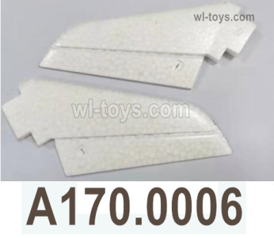 Wltoys XK A170 Parts Horizontal Tail wing.A170.0006.Total 2pcs. It includes the Left and Right Horizontal Tail wing Wltoys XK A170 Boeing 747 RC Plane Toy Accessories.