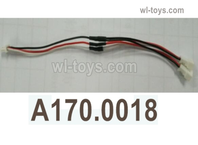 Wltoys XK A170 Parts Aileron extension cable. A600.0018.The Line length is 80mm. The plug is 1.25/3P male plug to 1.25/3P*2 female plug.Wltoys XK A170 Boeing 747 RC Plane Toy Accessories.