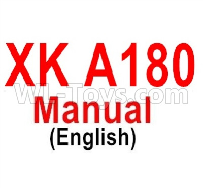 Wltoys XK A180 Manual pdf, Spare Parts Accessories for the XK A180 RC Plane, XK A180 Raptor Plane Parts.