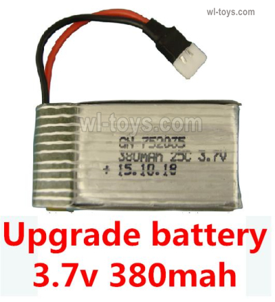 Wltoys XK A190 Upgrade Battery Parts.3.7V 380mah Battery 25-(Size-3.9X2X0.7CM).Total 1pcs
