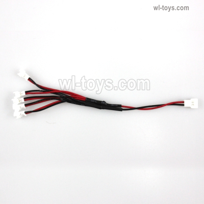 Wltoys XK A190 Upgrade 1-to-5 Plug wire(Small White-to-White Plug)