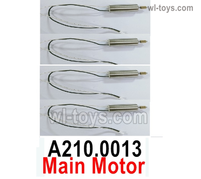 Wltoys XK A210 Parts Main motor unit with the Motor gear.A210.0013.Total 4 Set.Wltech XK A210 T28 RC Plane Toy Plane, RC AirPlane RC Glider