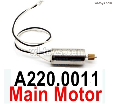 Wltoys XK A220 Parts Main motor unit with the Motor gear.A220.0011.Total 1 Set.
