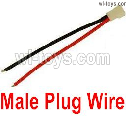Wltoys XK A220 Parts Male Plug Wire for the Battery.Total 1pcs.