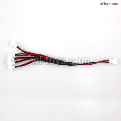 Wltoys XK A220 Parts Upgrade 1-to-5 Plug wire with the Small White-to-White Plug).