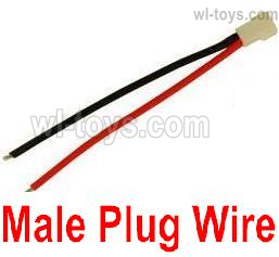 Wltoys XK A250 Parts Male Plug Wire for the Battery. Total 1pcs.